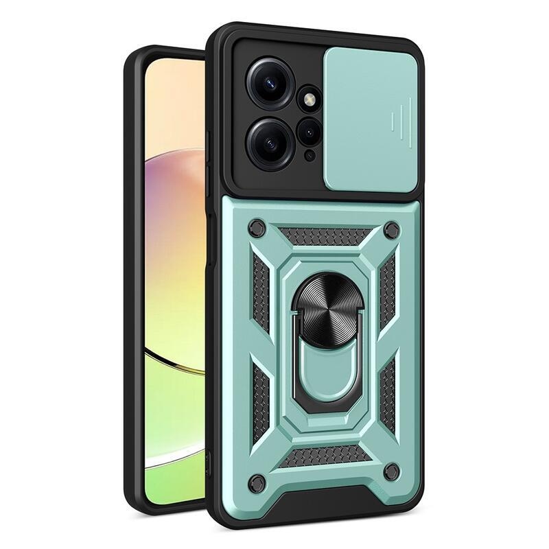 Tartós hibrid csúszóborítás Xiaomi Redmi Note 12 4G-hez - zöld