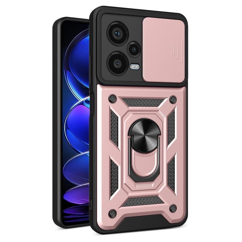 Csúsztatható tartós hibrid borító Xiaomi Redmi Note 12 Pro+ 5G - rózsaarany