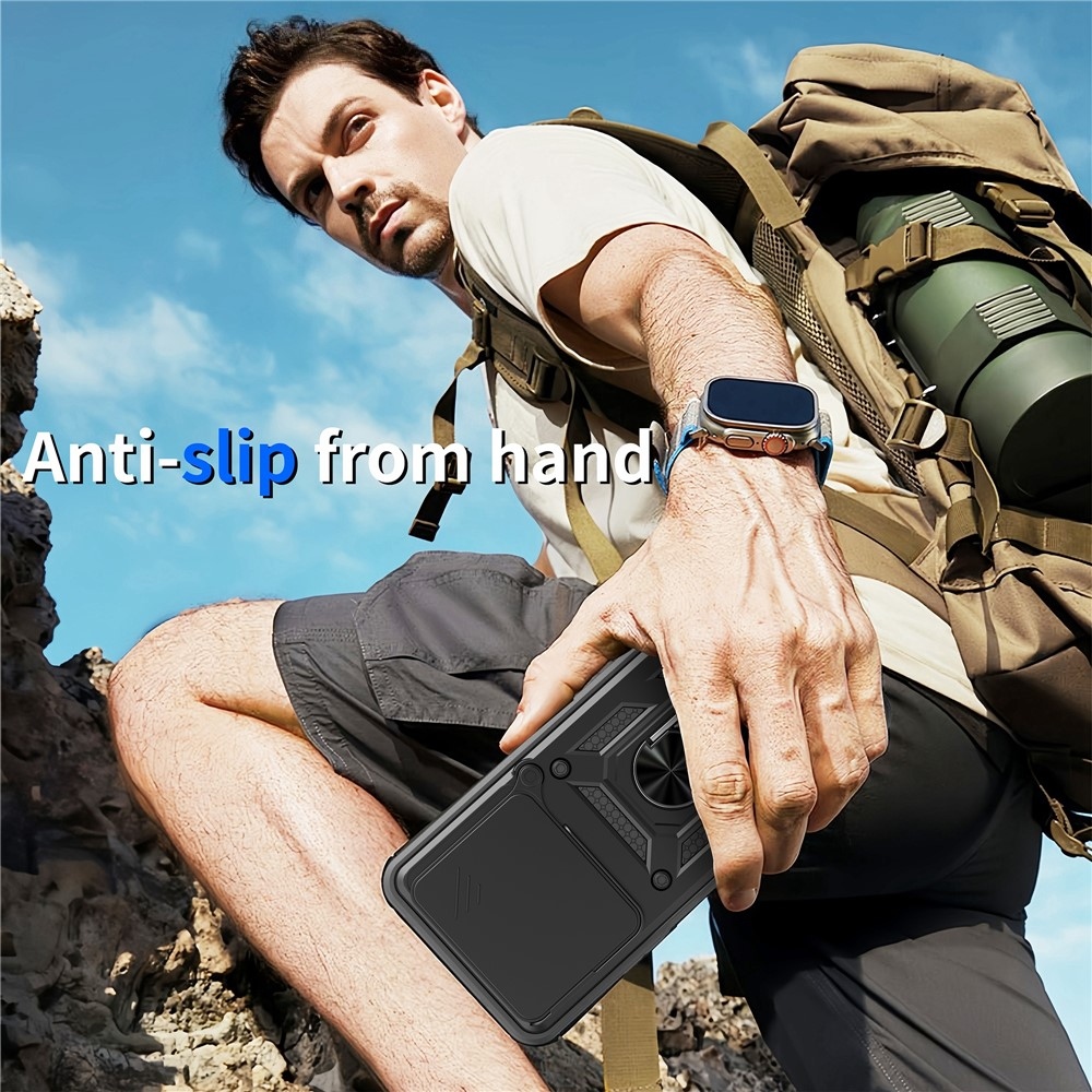 Csúszásálló borítás a Honor 400 Smart 5G/4G/Honor X7d készülékhez - fekete