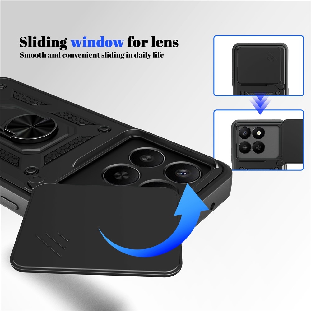 Csúszásálló borítás a Honor 400 Smart 5G/4G/Honor X7d készülékhez - fekete