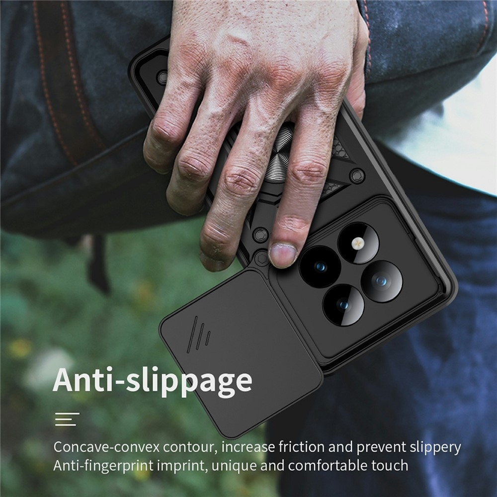 Tartós csúszásbiztos borító Xiaomi Redmi Note 15 Pro+ 5G - fekete