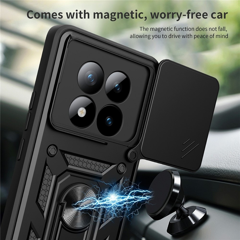 Tartós csúszásbiztos borító Xiaomi Redmi Note 15 Pro+ 5G - fekete