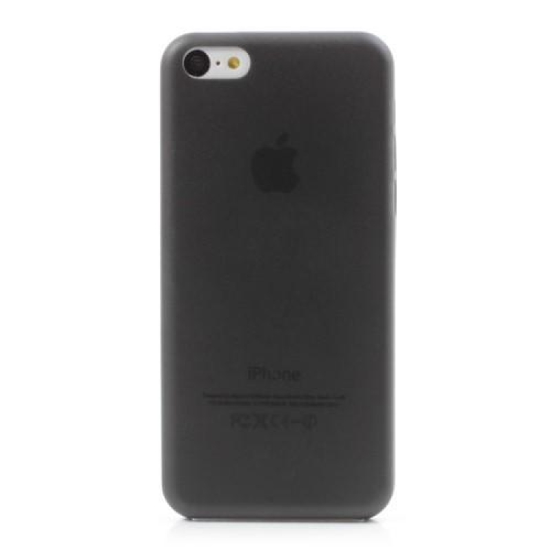 Vékony műanyag tok iPhone 5C készülékhez - fekete
