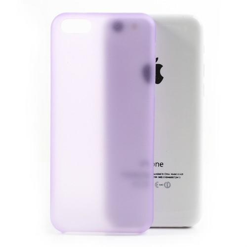 Vékony műanyag tok iPhone 5C készülékhez - lila