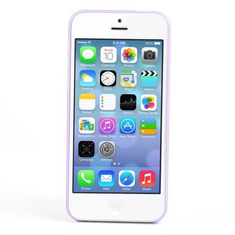 Vékony műanyag tok iPhone 5C készülékhez - lila