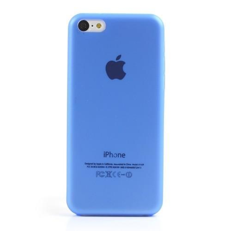 Vékony műanyag tok iPhone 5C készülékhez - kék