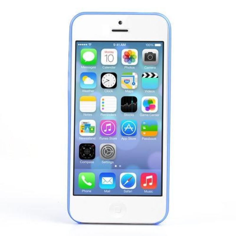 Vékony műanyag tok iPhone 5C készülékhez - kék