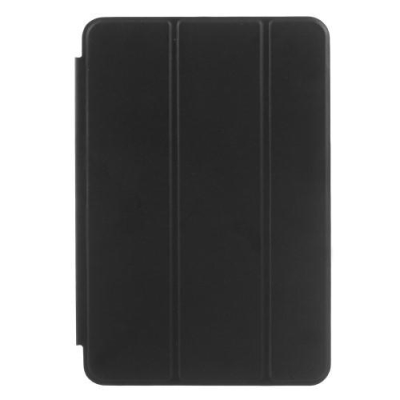 Vékony, állítható tok PU bőr patenttal iPad mini 4 készülékhez - fekete