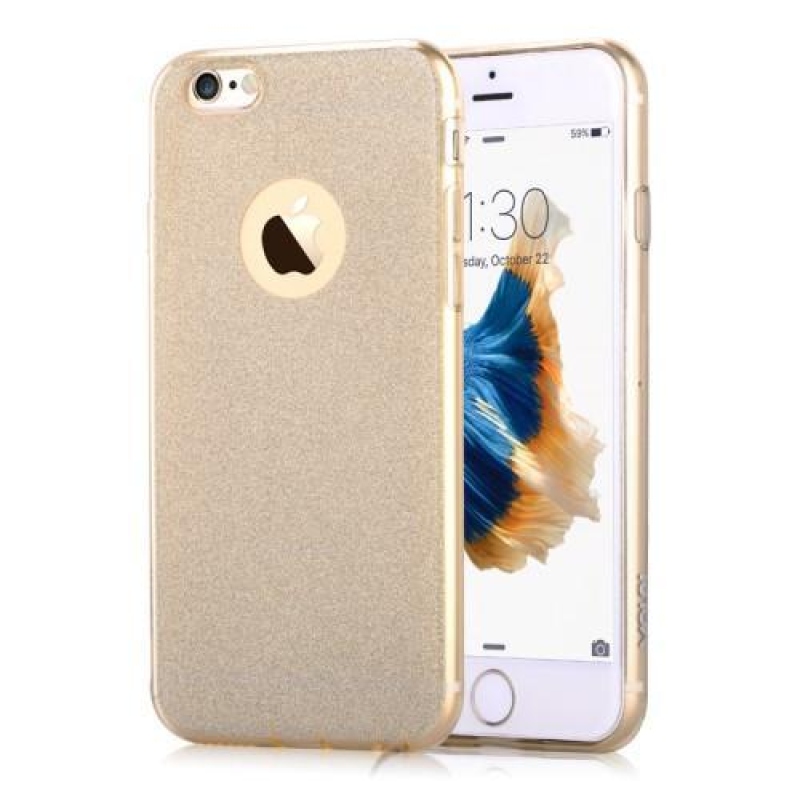 Slimi zselés csillogó tok iPhone 6s Plus és 6 Plus készülékhez - arany színben