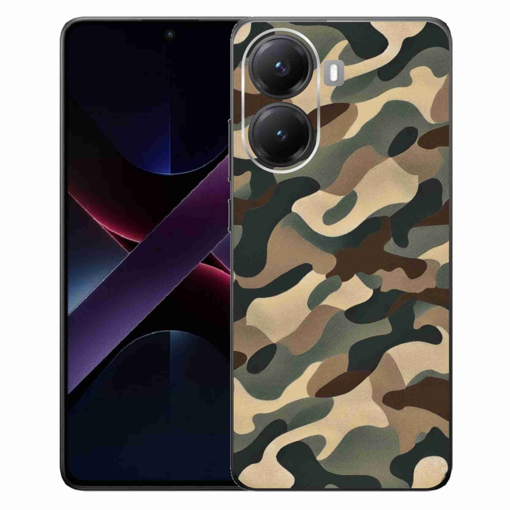 Gél borítás mmCase a Xiaomi Poco X7 Pro 5G-hez - terepszínű minta 11