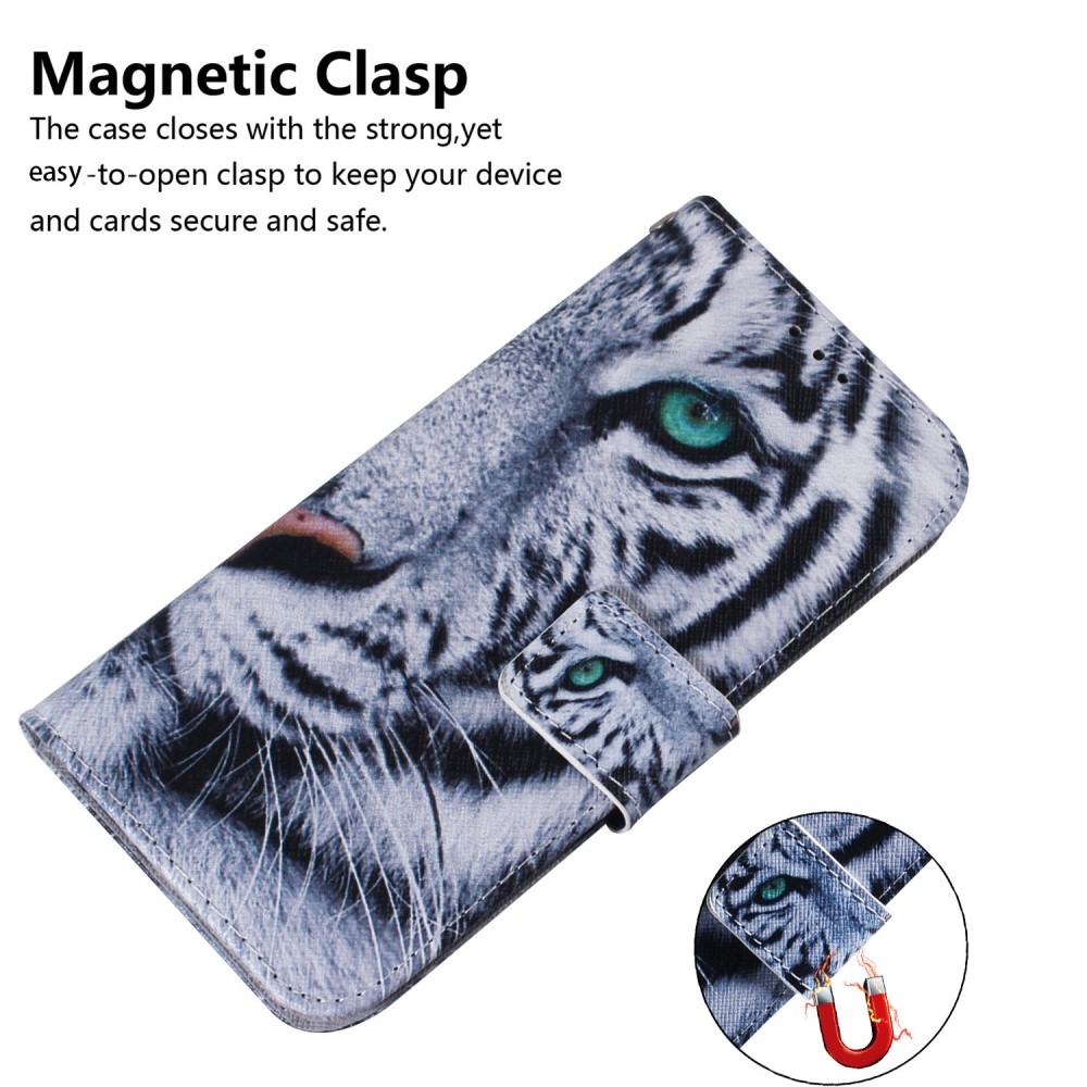 Printy könyvtáska Xiaomi 13T/13T Pro - fehér tigris