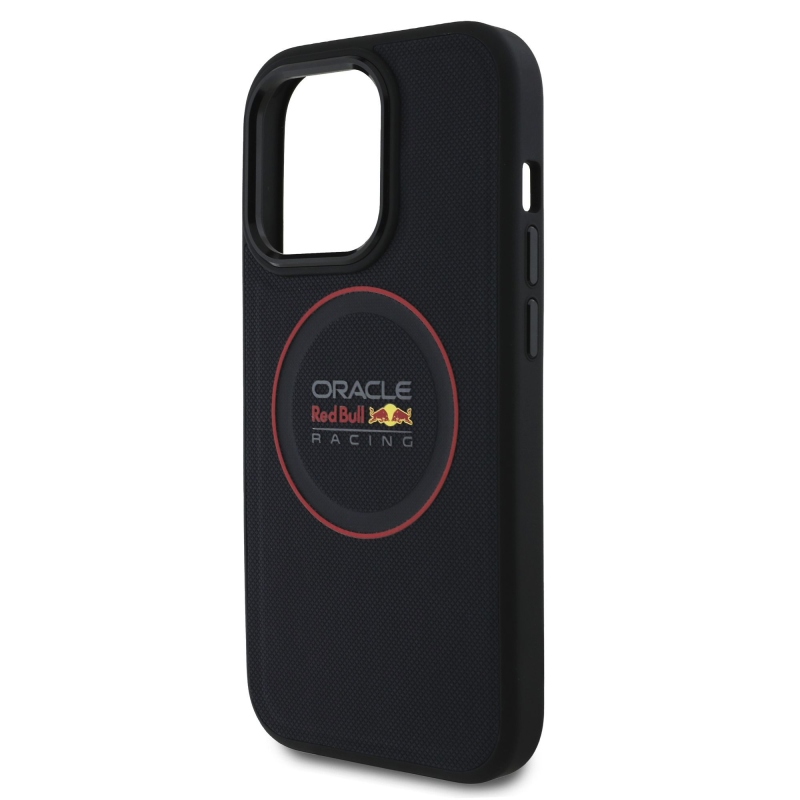 Red Bull PU bőr piros gyűrűs MagSafe hátlap iPhone 14 Pro tengerészgyalogsághoz