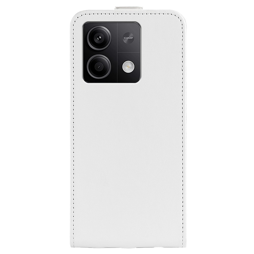 Függőleges flip tok Xiaomi Redmi Note 13 5G-hez - fehér