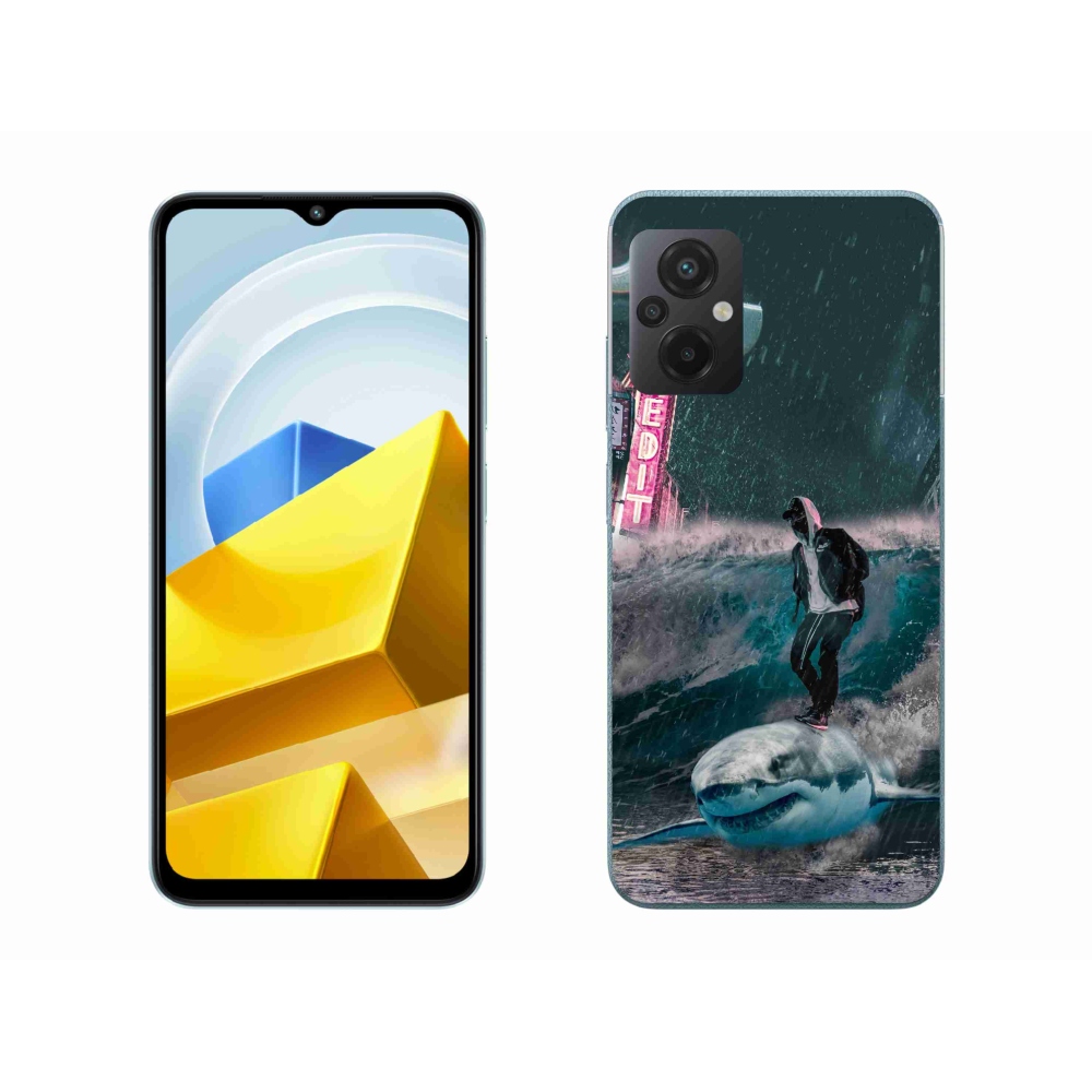 Gél borítás mmCase a Xiaomi Poco M5 4G-hez - cápa