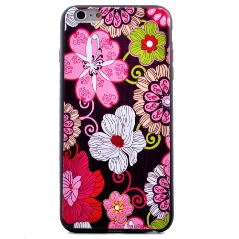 Puha zselés tok iPhone 6 és 6s készülékhez - virágok