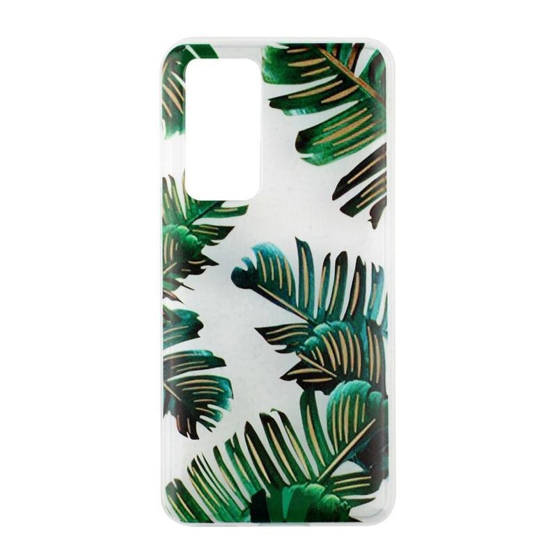 Puha gél tok mobil Huawei P40 - banán levelek