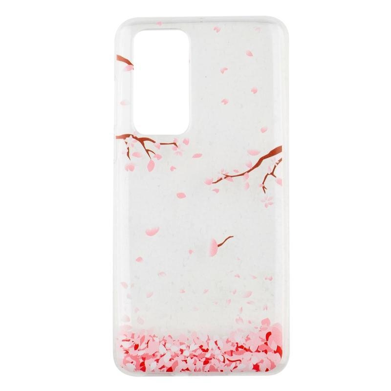 Puha zselés tok a Huawei P40 mobilhoz - szirmok