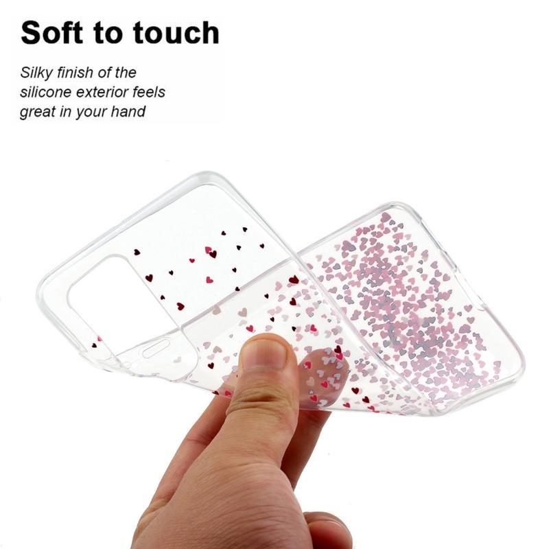 Puha zselés tok a Huawei P40 mobilhoz - szívek