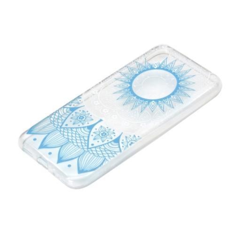 Puha zselés tok a Huawei Y5 (2019) mobilhoz - kék mandala
