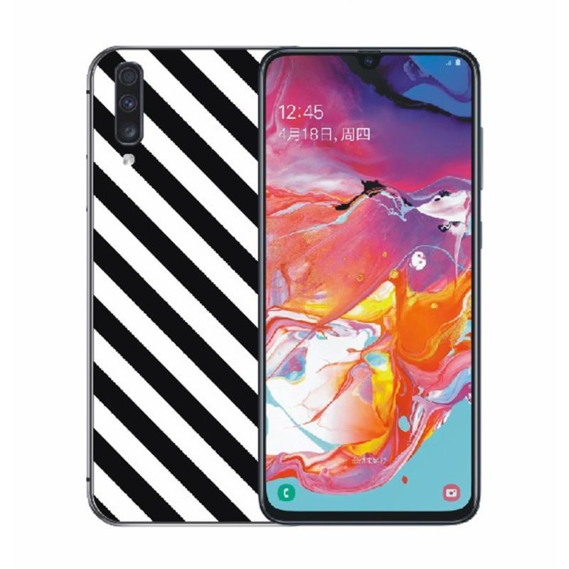 Puha zselés tok Samsung Galaxy A70 - csíkos színben
