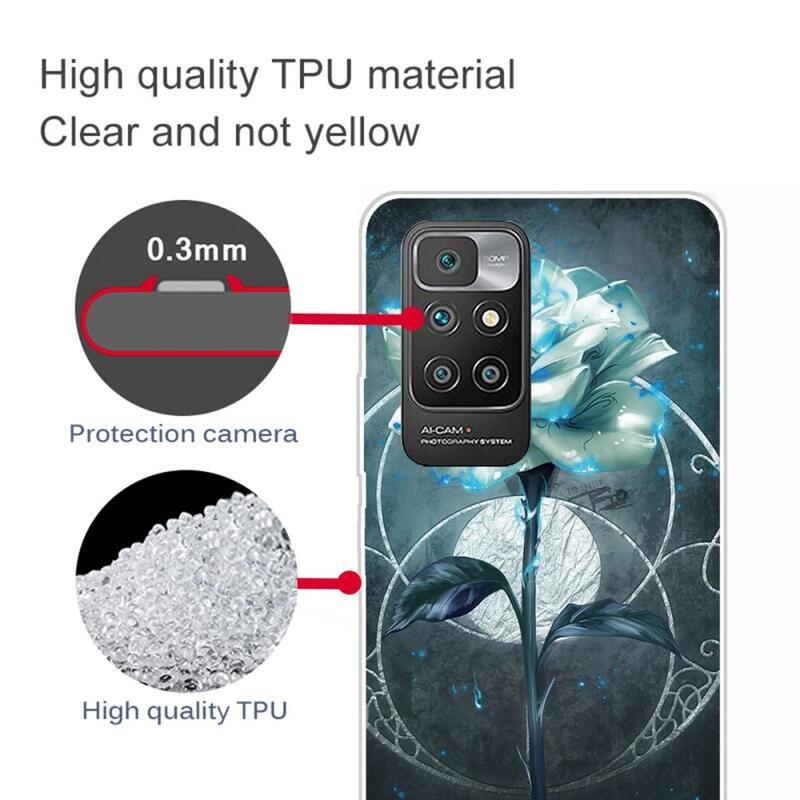 Puha zselés tok mobiltelefonhoz Xiaomi Redmi 10/Redmi 10 (2022) - magic rose