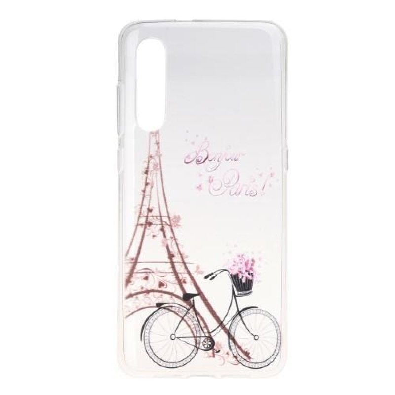 Puha zselés tok a Xiaomi Mi 9-hez - Eiffel-torony és kerék