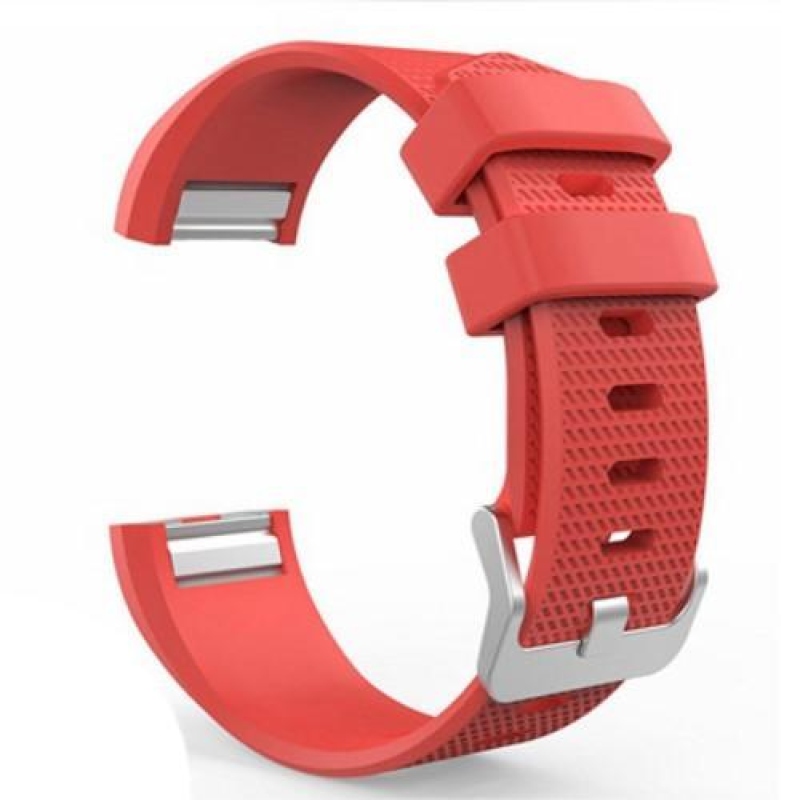 Puha zselés szíj Fitbit Charge 2 okosórához - piros
