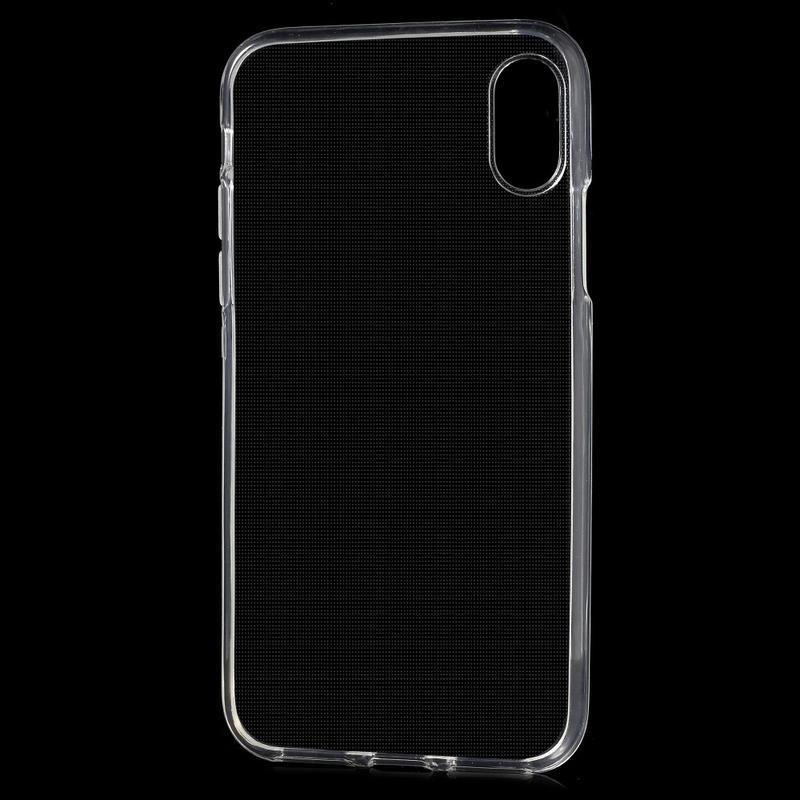 Puha átlátszó zselés tok iPhone XS / X készülékhez - átlátszó
