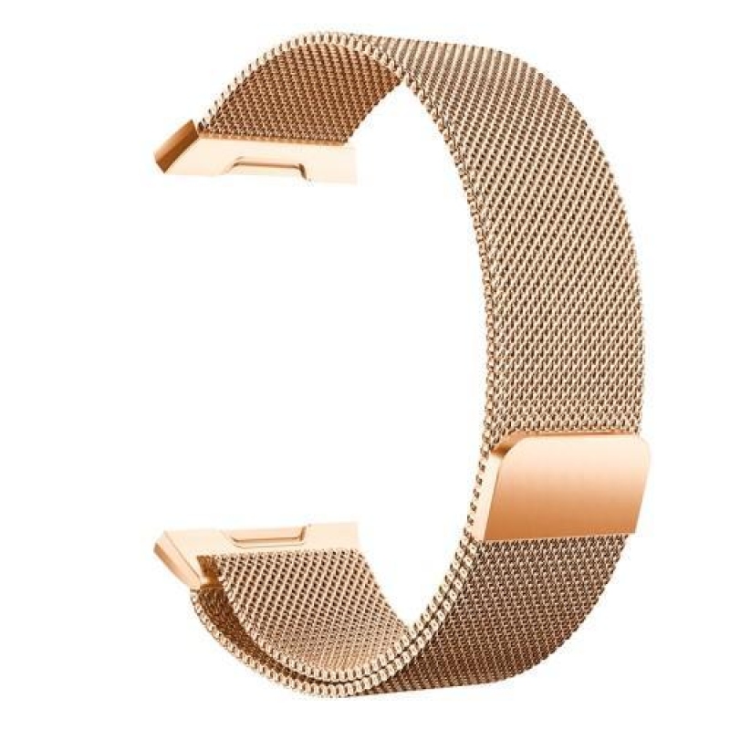 Puha, rozsdamentes acél szíj Fitbit Ionichoz - rózsaarany