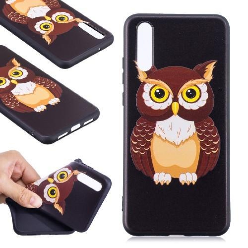 SoftBlack zselés tok a Huawei P20 mobilhoz - bagoly