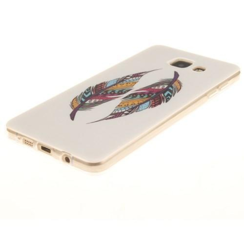 Puha zselés borítás Samsung Galaxy A5 (2016) - színes tollakkal