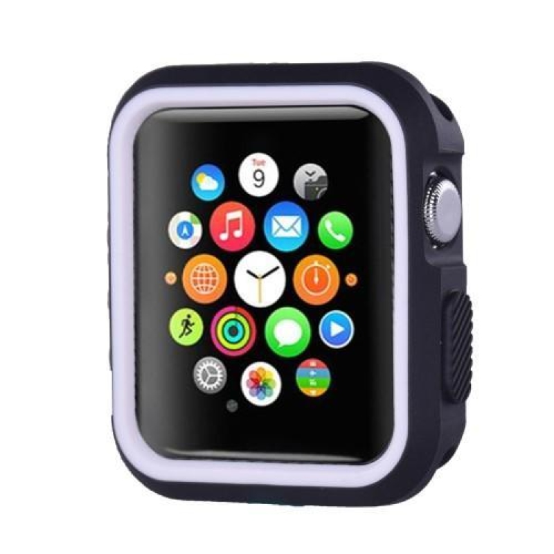 Softy zselés tok Apple Watch 38mm-es órához - fekete és fehér