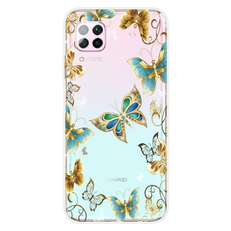 Softy gél tok mobil Huawei P40 Lite - pillangókhoz