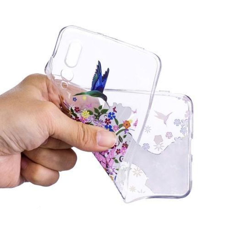 Softy zselés tok mobil Huawei P20 - viráglány