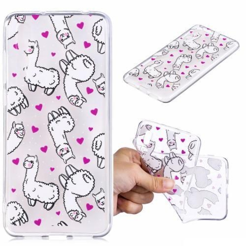 Softy zselés tok a Huawei P20 mobiltelefonhoz - láma