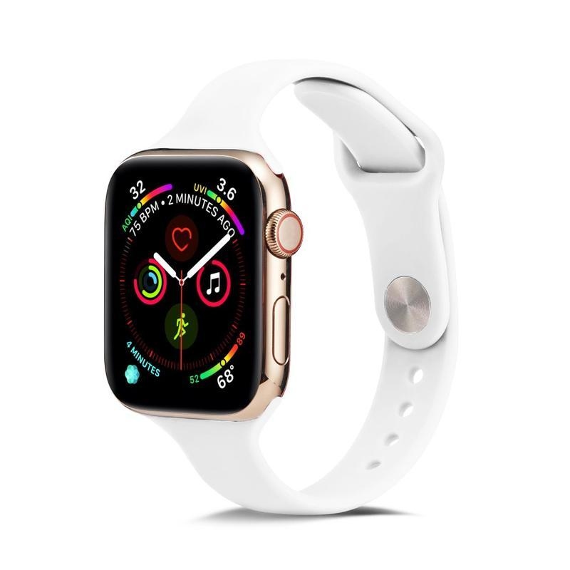 Softy szilikon szíj Apple Watch 5/4 40mm, 3/2/1 38mm, Apple Watch 5/4 40mm, 3/2/1 38mm - fehér