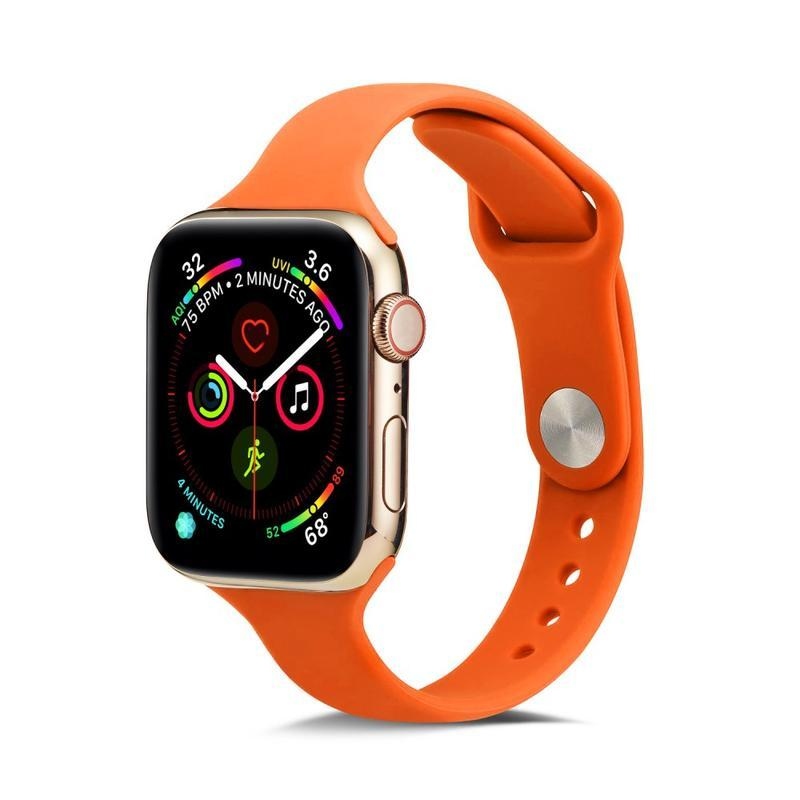Softy szilikon szíj Apple Watch 5/4 40mm, 3/2/1 38mm - narancssárga színben