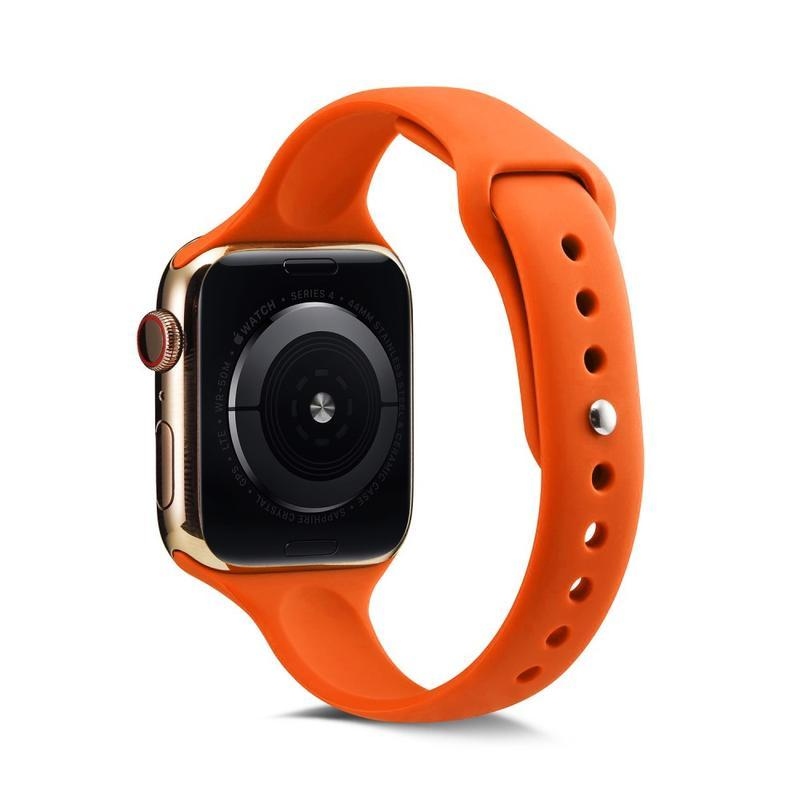 Softy szilikon szíj Apple Watch 5/4 40mm, 3/2/1 38mm - narancssárga színben