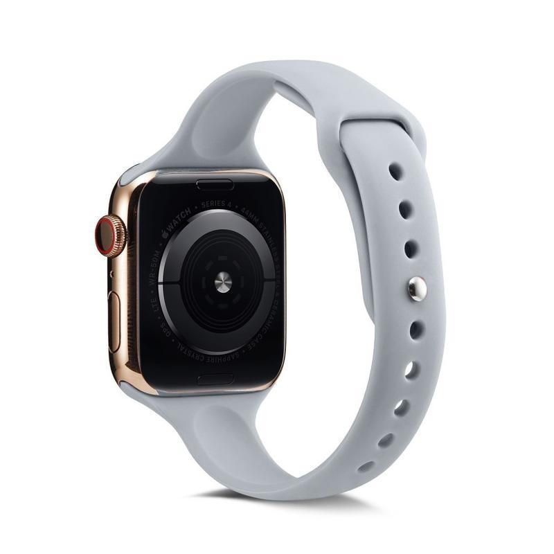 Softy szilikon szíj Apple Watch 5/4 40mm, 3/2/1 38mm - szürke