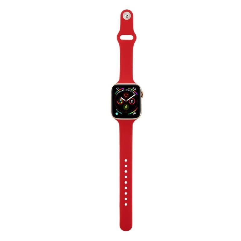 Softy szilikon szíj Apple Watch 5/4 40mm, 3/2/1 38mm - világos piros
