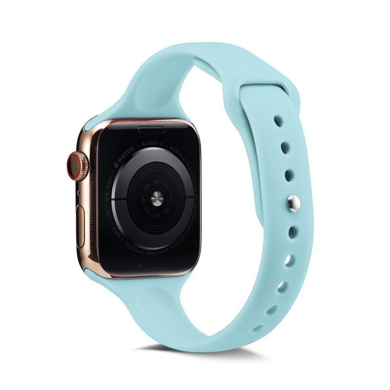 Softy szilikon szíj Apple Watch 5/4 40mm, 3/2/1 38mm - világoskék színben