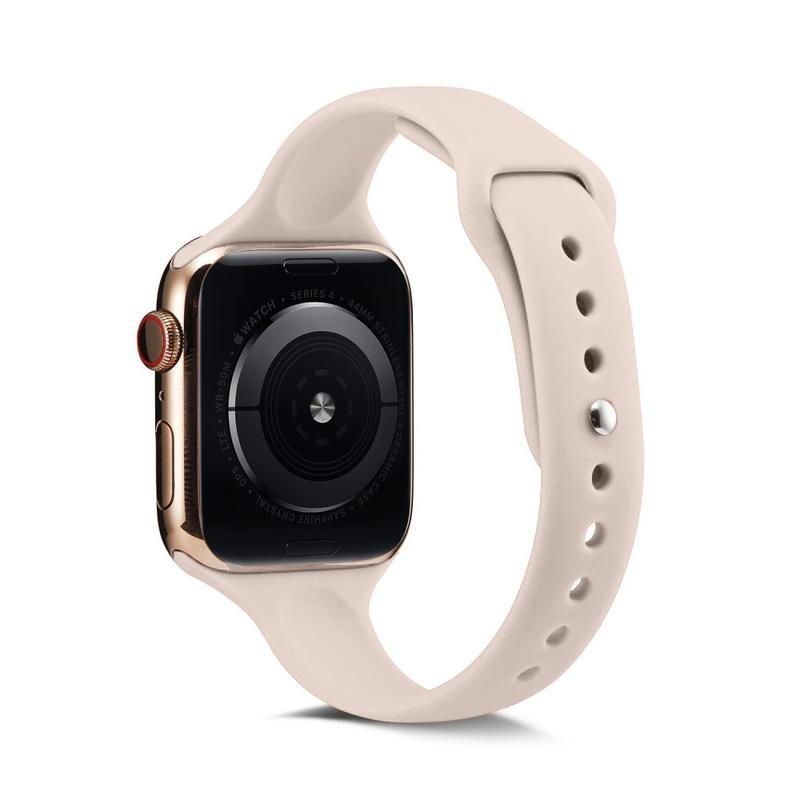 Softy szilikon szíj Apple Watch 5/4 40mm, 3/2/1 38mm - világos rózsaszín
