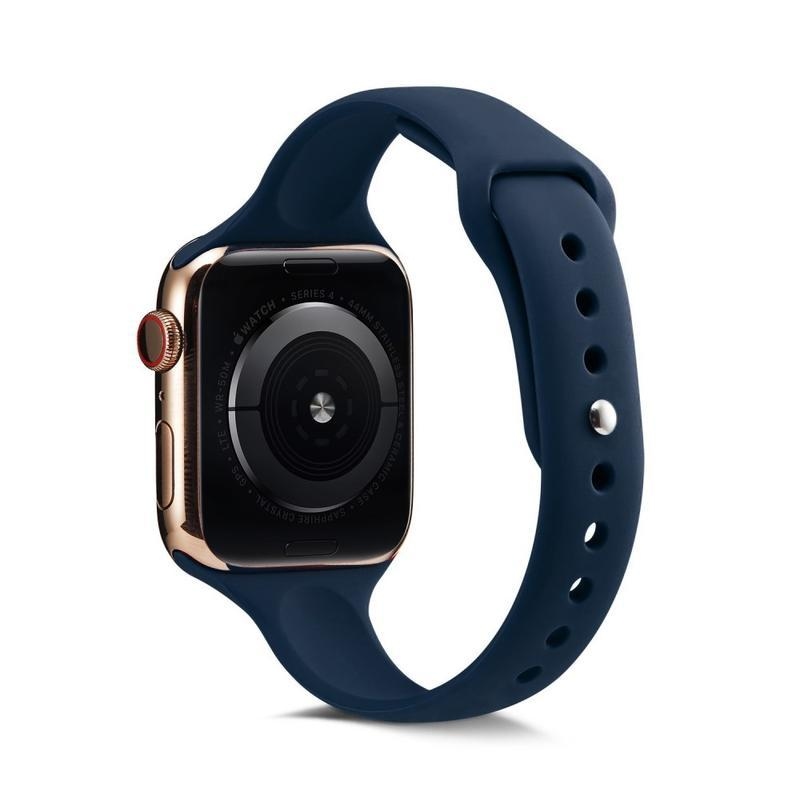 Softy szilikon szíj Apple Watch 5/4 40mm, 3/2/1 38mm - sötétkék
