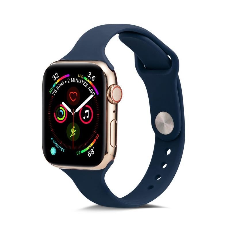 Softy szilikon szíj Apple Watch 5/4 40mm, 3/2/1 38mm - sötétkék