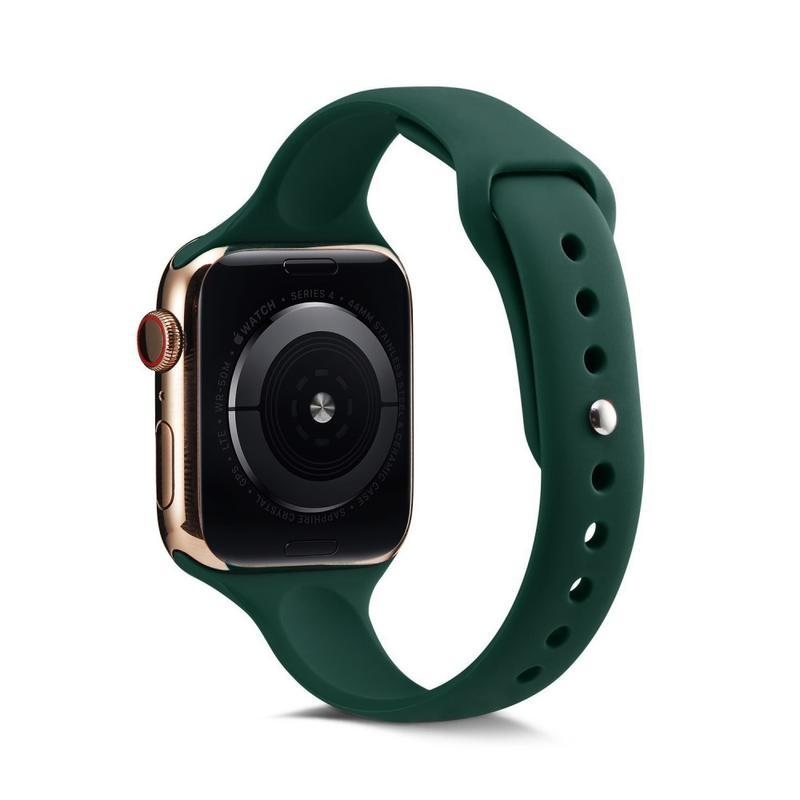Softy szilikon szíj Apple Watch 5/4 40mm, 3/2/1 38mm, 40mm - zöld