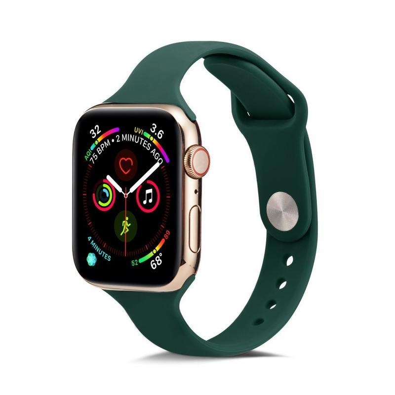 Softy szilikon szíj Apple Watch 5/4 40mm, 3/2/1 38mm, 40mm - zöld