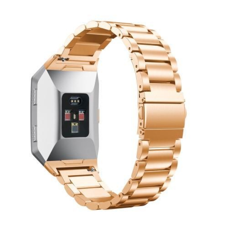 Tömör rozsdamentes acél szíj Fitbit Ionichoz - rózsaarany