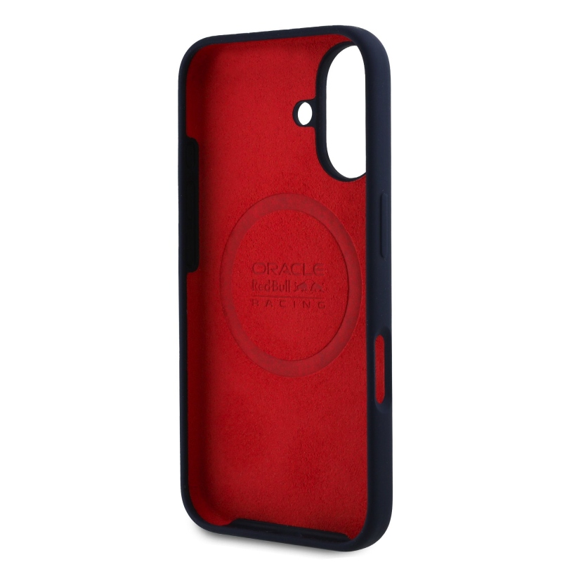 Red Bull szilikon vízszintes logóval ellátott MagSafe hátlap iPhone 16 Plus-hoz Navy