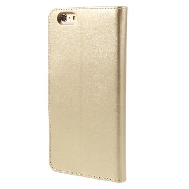 Sonata PU bőr tok iPhone 6s Plus és 6 Plus készülékhez - arany színben