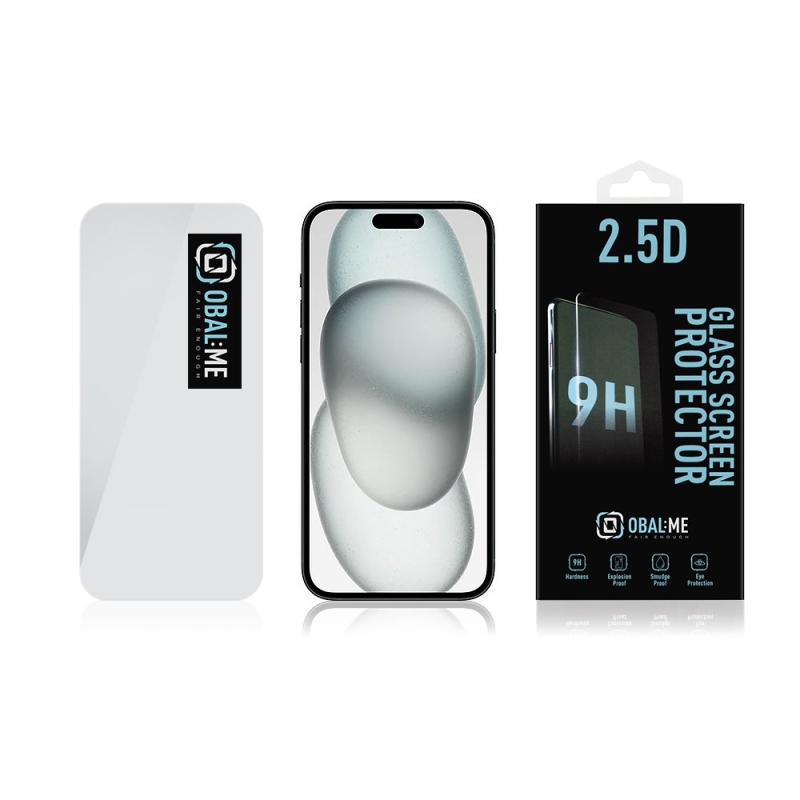 CSOMAG:ME 2.5D edzett üveg Apple iPhone 15 átlátszóhoz